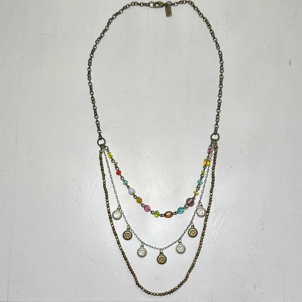 Aeropostale Multicolor Layered Beaded Necklace